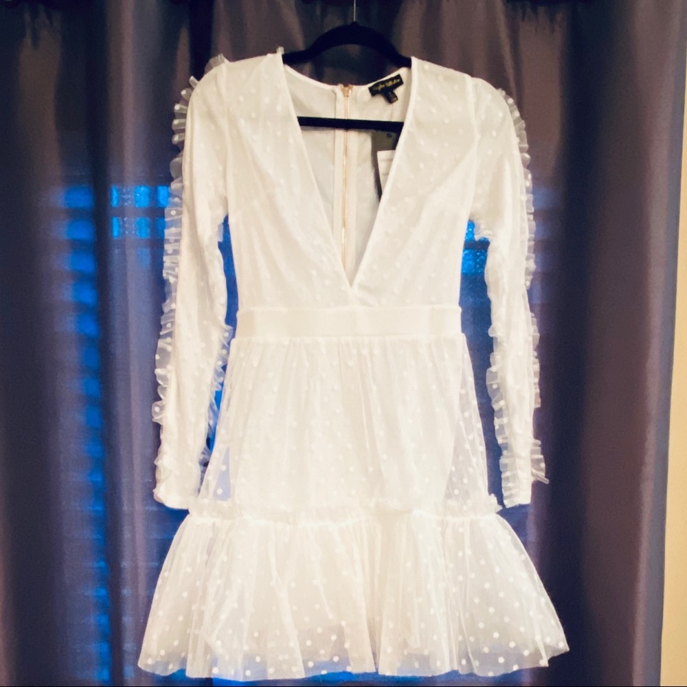 Issa Look Mesh/Lace Dress - Picture 5 of 8